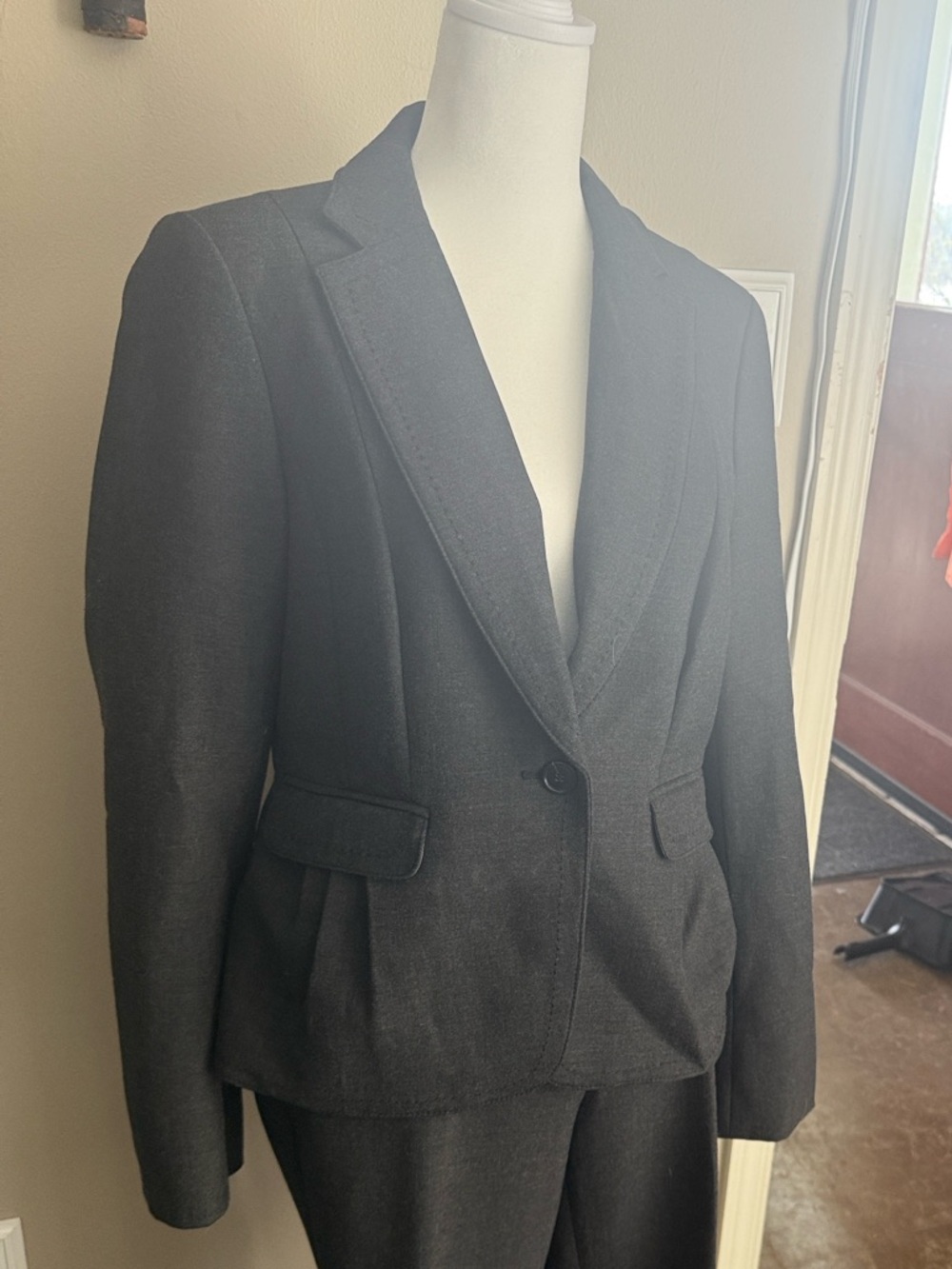 LOFT Women's Black Blazer and Trouser Set